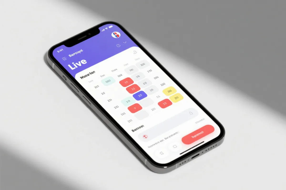 篮球直播App界面